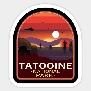 Visit Tatooine - National Park Retro Sticker